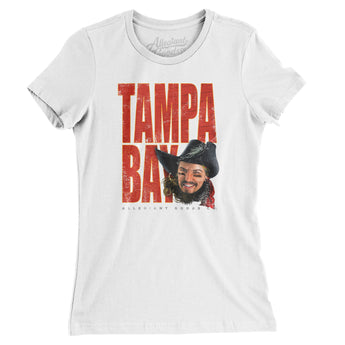 Tampa Bay Retro Mascot Women's T Shirt-Allegiant Goods Co. Vintage Sports Apparel
