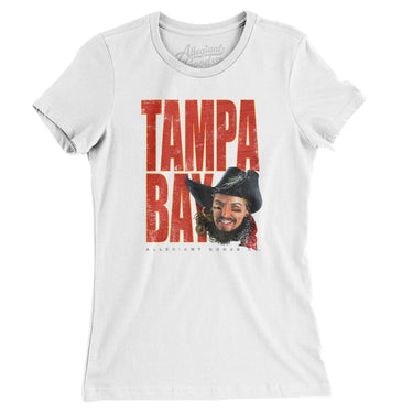 Tampa Bay Retro Mascot Women's T Shirt-Allegiant Goods Co. Vintage Sports Apparel