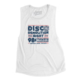 Disco Demolition Night Women's Flowey Scoopneck Muscle Tank-Allegiant Goods Co. Vintage Sports Apparel