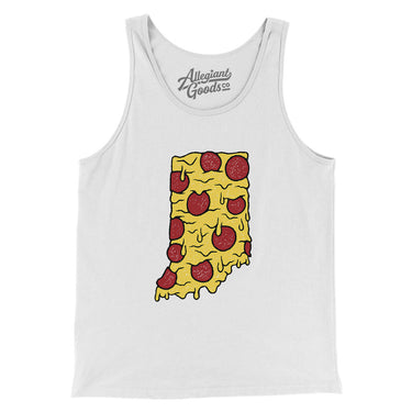Indiana Pizza State Men/Unisex Tank Top-Allegiant Goods Co. Vintage Sports Apparel