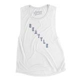 Seattle Hockey Jersey Women's Flowey Scoopneck Muscle Tank-Allegiant Goods Co. Vintage Sports Apparel