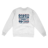 Disco Demolition Night Midweight Crewneck Sweatshirt-Allegiant Goods Co. Vintage Sports Apparel