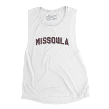 Missoula Varsity Women's Flowey Scoopneck Muscle Tank-Allegiant Goods Co. Vintage Sports Apparel