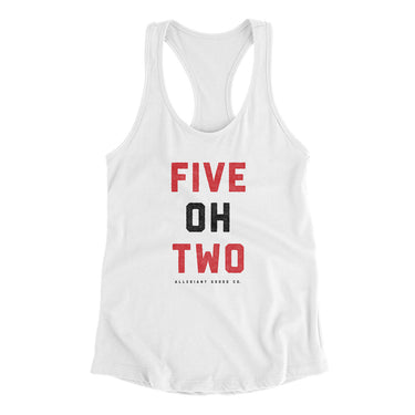 Lousiville 502 Women's Racerback Tank-Allegiant Goods Co. Vintage Sports Apparel