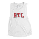 ATL Varsity Women's Flowey Scoopneck Muscle Tank-White-Allegiant Goods Co. Vintage Sports Apparel