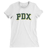 Pdx Varsity Women's T-Shirt-White-Allegiant Goods Co. Vintage Sports Apparel