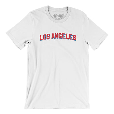 Los Angeles Varsity Men/Unisex T-Shirt-White-Allegiant Goods Co. Vintage Sports Apparel
