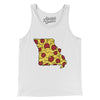 Missouri Pizza State Men/Unisex Tank Top-White-Allegiant Goods Co. Vintage Sports Apparel