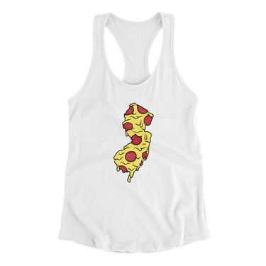 New Jersey Pizza State Women's Racerback Tank-Allegiant Goods Co. Vintage Sports Apparel