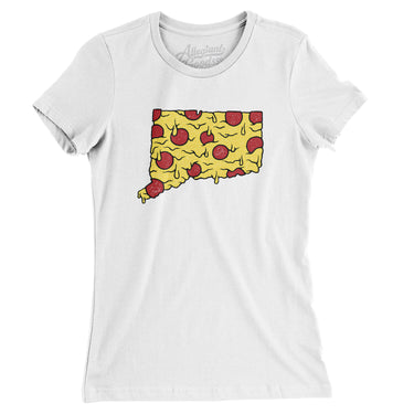 Connecticut Pizza State Women's T-Shirt-Allegiant Goods Co. Vintage Sports Apparel