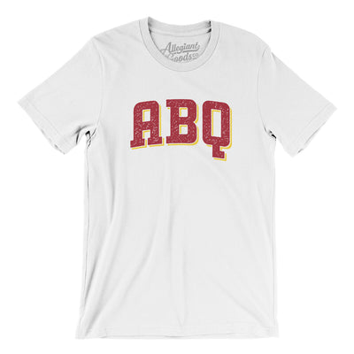 ABQ Varsity Men/Unisex T-Shirt-White-Allegiant Goods Co. Vintage Sports Apparel