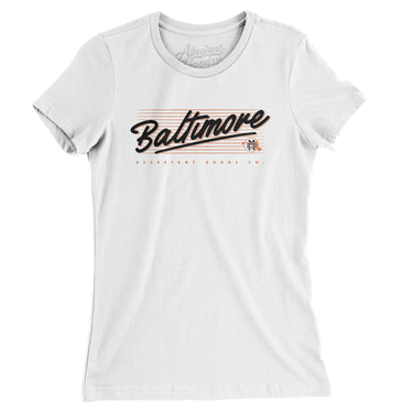 Baltimore Retro Women's T-Shirt-Allegiant Goods Co. Vintage Sports Apparel