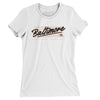 Baltimore Retro Women's T-Shirt-White-Allegiant Goods Co. Vintage Sports Apparel