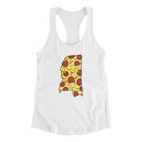 Mississippi Pizza State Women's Racerback Tank-Allegiant Goods Co. Vintage Sports Apparel