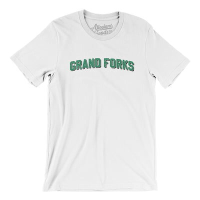 Grand Forks North Dakota Varsity Men/Unisex T-Shirt-White-Allegiant Goods Co. Vintage Sports Apparel