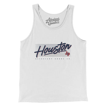 Houston Retro Men/Unisex Tank Top-Allegiant Goods Co. Vintage Sports Apparel