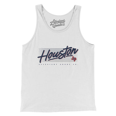Houston Retro Men/Unisex Tank Top-Allegiant Goods Co. Vintage Sports Apparel