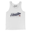 Houston Retro Men/Unisex Tank Top-White-Allegiant Goods Co. Vintage Sports Apparel