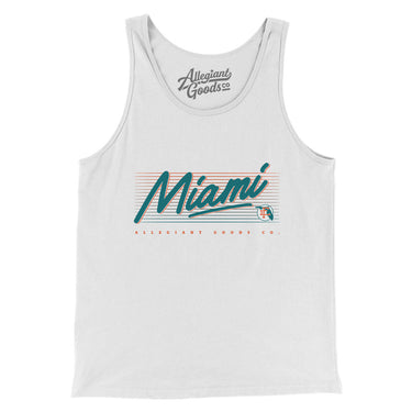 Miami Retro Men/Unisex Tank Top-Allegiant Goods Co. Vintage Sports Apparel