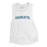 Charlotte Varsity Women's Flowey Scoopneck Muscle Tank-Allegiant Goods Co. Vintage Sports Apparel