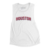 Houston Varsity Women's Flowey Scoopneck Muscle Tank-Allegiant Goods Co. Vintage Sports Apparel