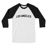 Los Angeles Varsity Men/Unisex Raglan 3/4 Sleeve T-Shirt-Allegiant Goods Co. Vintage Sports Apparel
