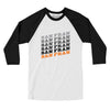 San Francisco Vintage Repeat Men/Unisex Raglan 3/4 Sleeve T-Shirt-White|Black-Allegiant Goods Co. Vintage Sports Apparel