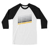 Pittsburgh Vintage Repeat Men/Unisex Raglan 3/4 Sleeve T-Shirt-White|Black-Allegiant Goods Co. Vintage Sports Apparel