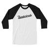 Chicago Thunderstruck Men/Unisex Raglan 3/4 Sleeve T-Shirt-White|Black-Allegiant Goods Co. Vintage Sports Apparel