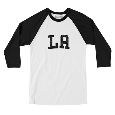 L.a. Varsity Men/Unisex Raglan 3/4 Sleeve T-Shirt-Allegiant Goods Co. Vintage Sports Apparel
