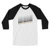 New Orleans Vintage Repeat Men/Unisex Raglan 3/4 Sleeve T-Shirt-White|Black-Allegiant Goods Co. Vintage Sports Apparel