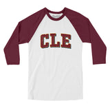 Cle Varsity Men/Unisex Raglan 3/4 Sleeve T-Shirt-Allegiant Goods Co. Vintage Sports Apparel