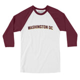 Washington Dc Varsity Men/Unisex Raglan 3/4 Sleeve T-Shirt-Allegiant Goods Co. Vintage Sports Apparel