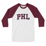 Phl Varsity Men/Unisex Raglan 3/4 Sleeve T-Shirt-Allegiant Goods Co. Vintage Sports Apparel