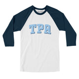 TPA Varsity Men/Unisex Raglan 3/4 Sleeve T-Shirt-Allegiant Goods Co. Vintage Sports Apparel