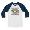 Tiger Stadium Men/Unisex Raglan 3/4 Sleeve T-Shirt-White|Navy-Allegiant Goods Co. Vintage Sports Apparel