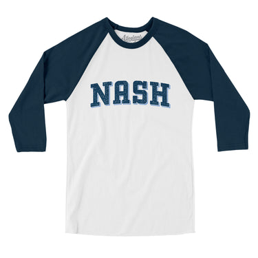 Nash Varsity Men/Unisex Raglan 3/4 Sleeve T-Shirt-Allegiant Goods Co. Vintage Sports Apparel