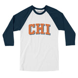 Chi Varsity Men/Unisex Raglan 3/4 Sleeve T-Shirt-Allegiant Goods Co. Vintage Sports Apparel