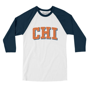 Chi Varsity Men/Unisex Raglan 3/4 Sleeve T-Shirt-Allegiant Goods Co. Vintage Sports Apparel