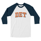 Det Varsity Men/Unisex Raglan 3/4 Sleeve T-Shirt-Allegiant Goods Co. Vintage Sports Apparel