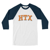Htx Varsity Men/Unisex Raglan 3/4 Sleeve T-Shirt-Allegiant Goods Co. Vintage Sports Apparel