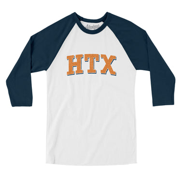 Htx Varsity Men/Unisex Raglan 3/4 Sleeve T-Shirt-Allegiant Goods Co. Vintage Sports Apparel