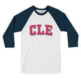 Cle Varsity Men/Unisex Raglan 3/4 Sleeve T-Shirt-Allegiant Goods Co. Vintage Sports Apparel