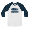 Texas Stadium Men/Unisex Raglan 3/4 Sleeve T-Shirt-White|Navy-Allegiant Goods Co. Vintage Sports Apparel