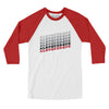 Albuquerque Vintage Repeat Men/Unisex Raglan 3/4 Sleeve T-Shirt-White|Red-Allegiant Goods Co. Vintage Sports Apparel