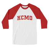 Kcmo Varsity Men/Unisex Raglan 3/4 Sleeve T-Shirt-Allegiant Goods Co. Vintage Sports Apparel