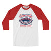Comiskey Park Men/Unisex Raglan 3/4 Sleeve T-Shirt-White|Red-Allegiant Goods Co. Vintage Sports Apparel