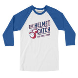 The Helmet Catch Men/Unisex Raglan 3/4 Sleeve T-Shirt-Allegiant Goods Co. Vintage Sports Apparel