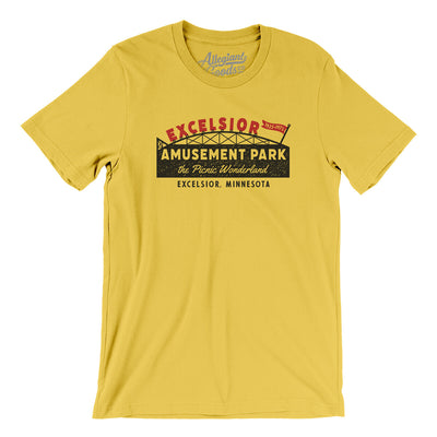 Excelsior Amusement Park Men/Unisex T-Shirt-Yellow-Allegiant Goods Co. Vintage Sports Apparel