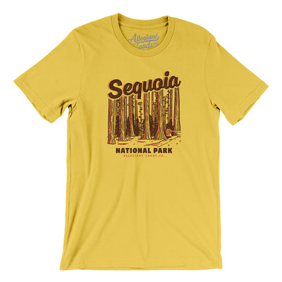 Sequoia National Park Men/Unisex T-Shirt-Yellow-Allegiant Goods Co. Vintage Sports Apparel